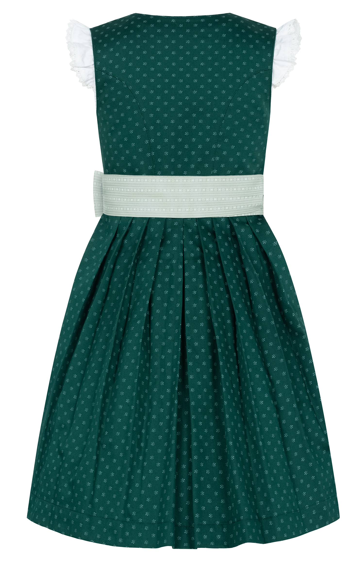 Kinderdirndl Fabia in Tanne-Mint, 3-teiliges Set