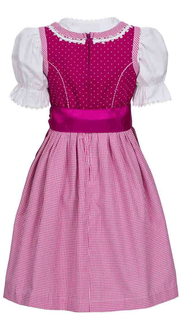 Kinderdirndl Anja in Beere, 3-teiliges Set