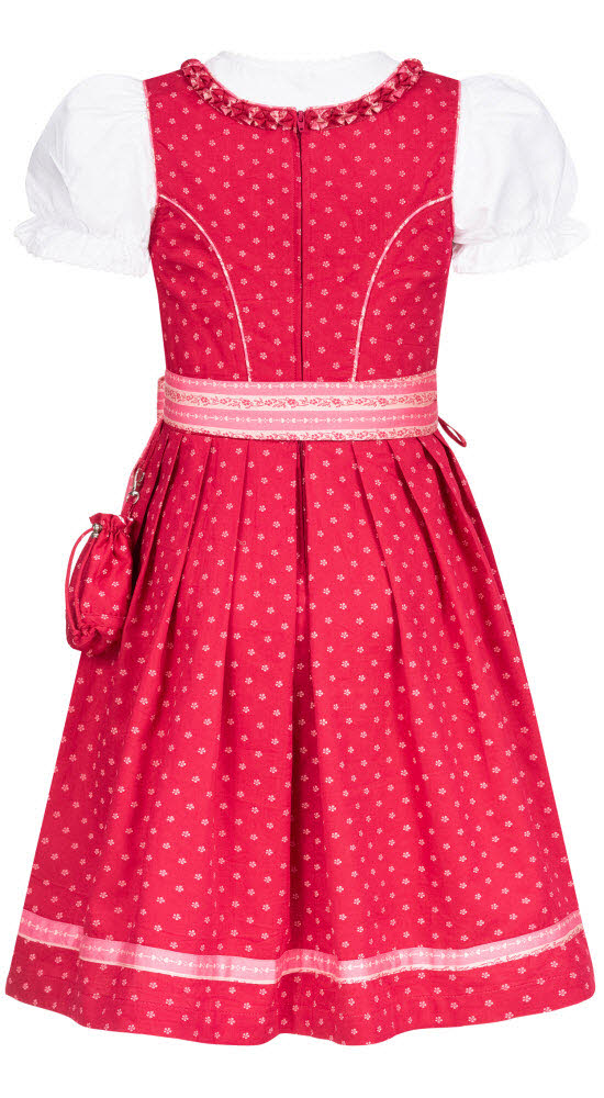 Kinderdirndl Diana in Beere, 3-teiliges Set