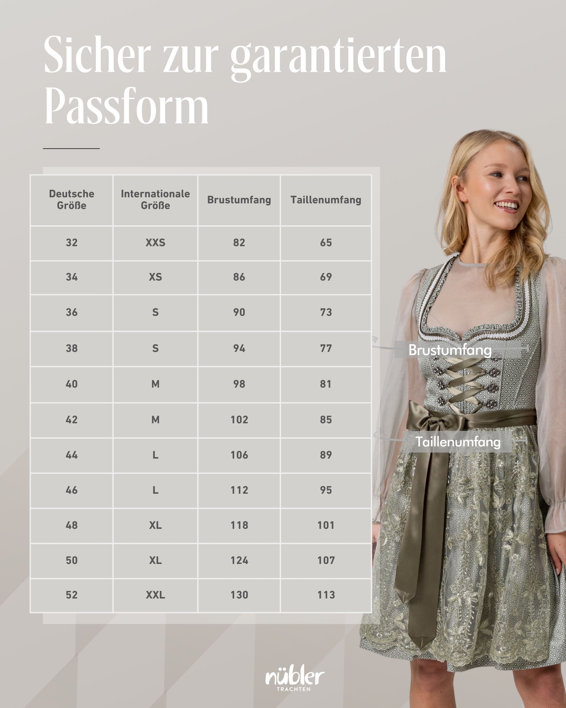 Mini Dirndl Vivian in Grün von Nübler