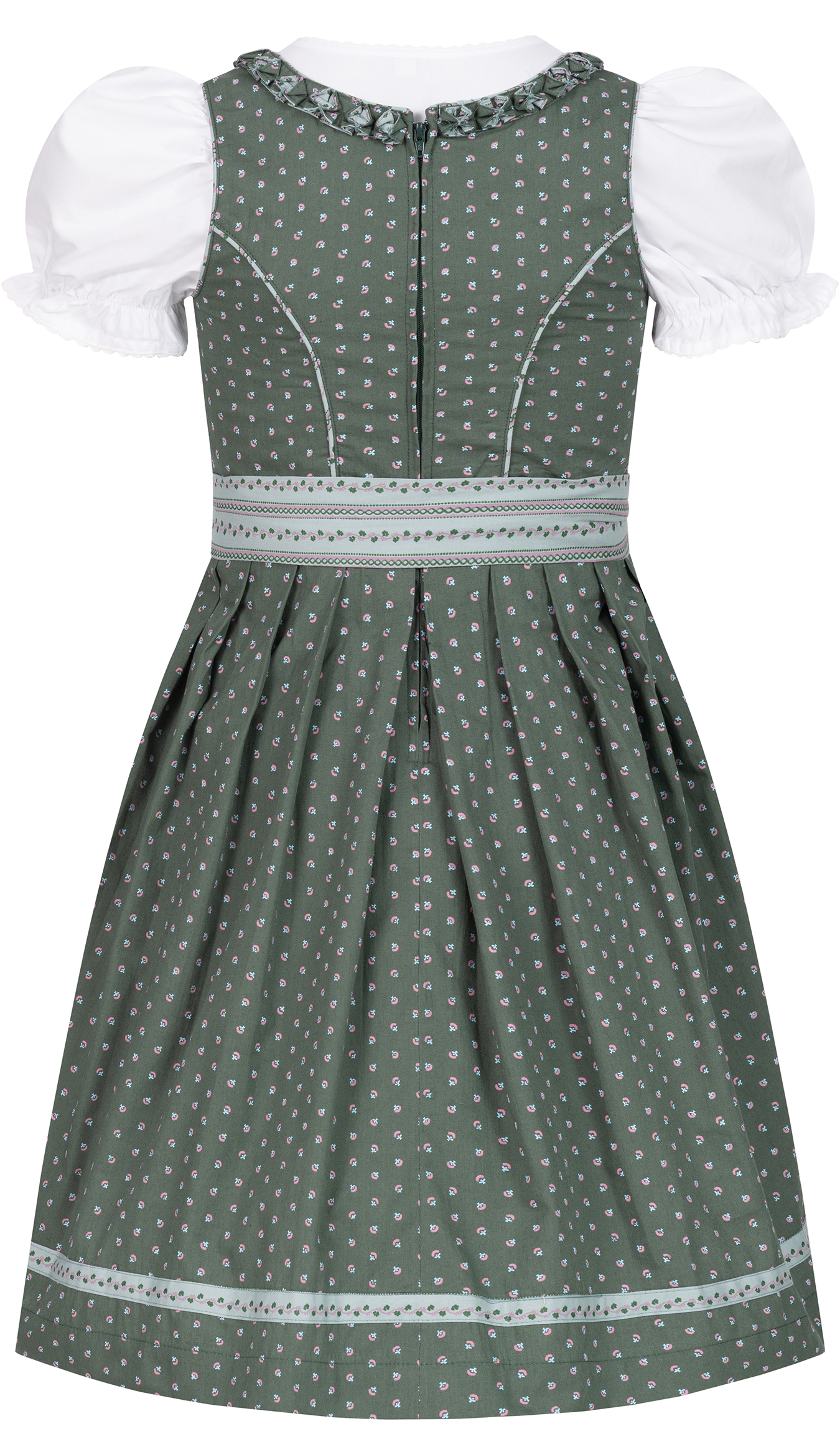 Kinderdirndl Nabila in Petrol, 3-teiliges Set