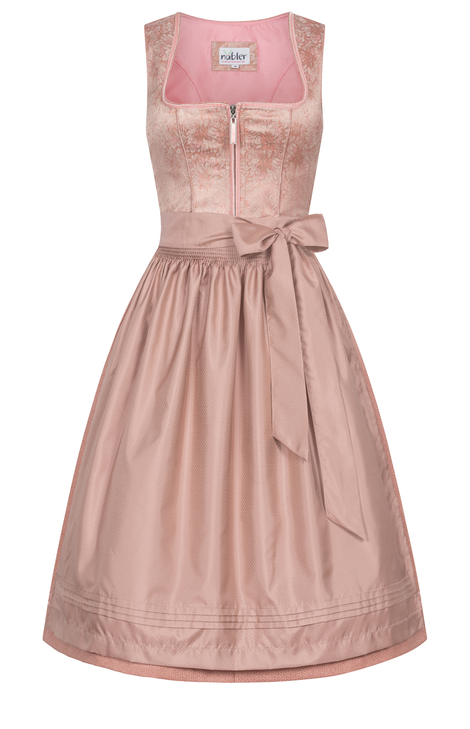 Midi Dirndl Gepa in Apricot von Nübler