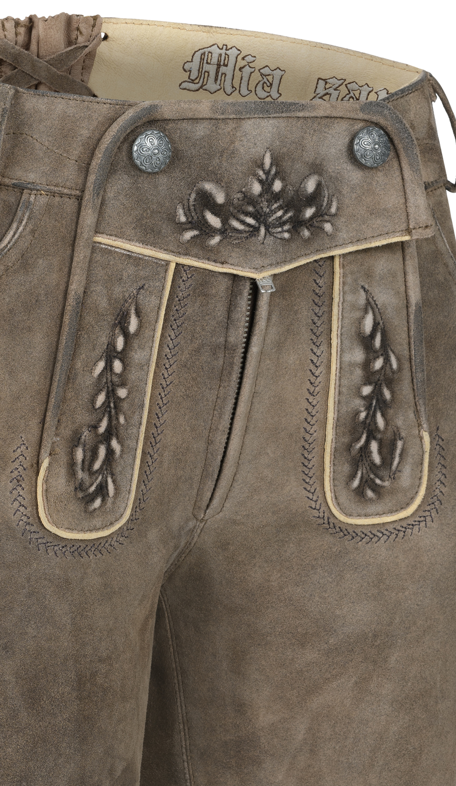 Lederhose Hotpant Valerie Ermine in Braun von Nübler