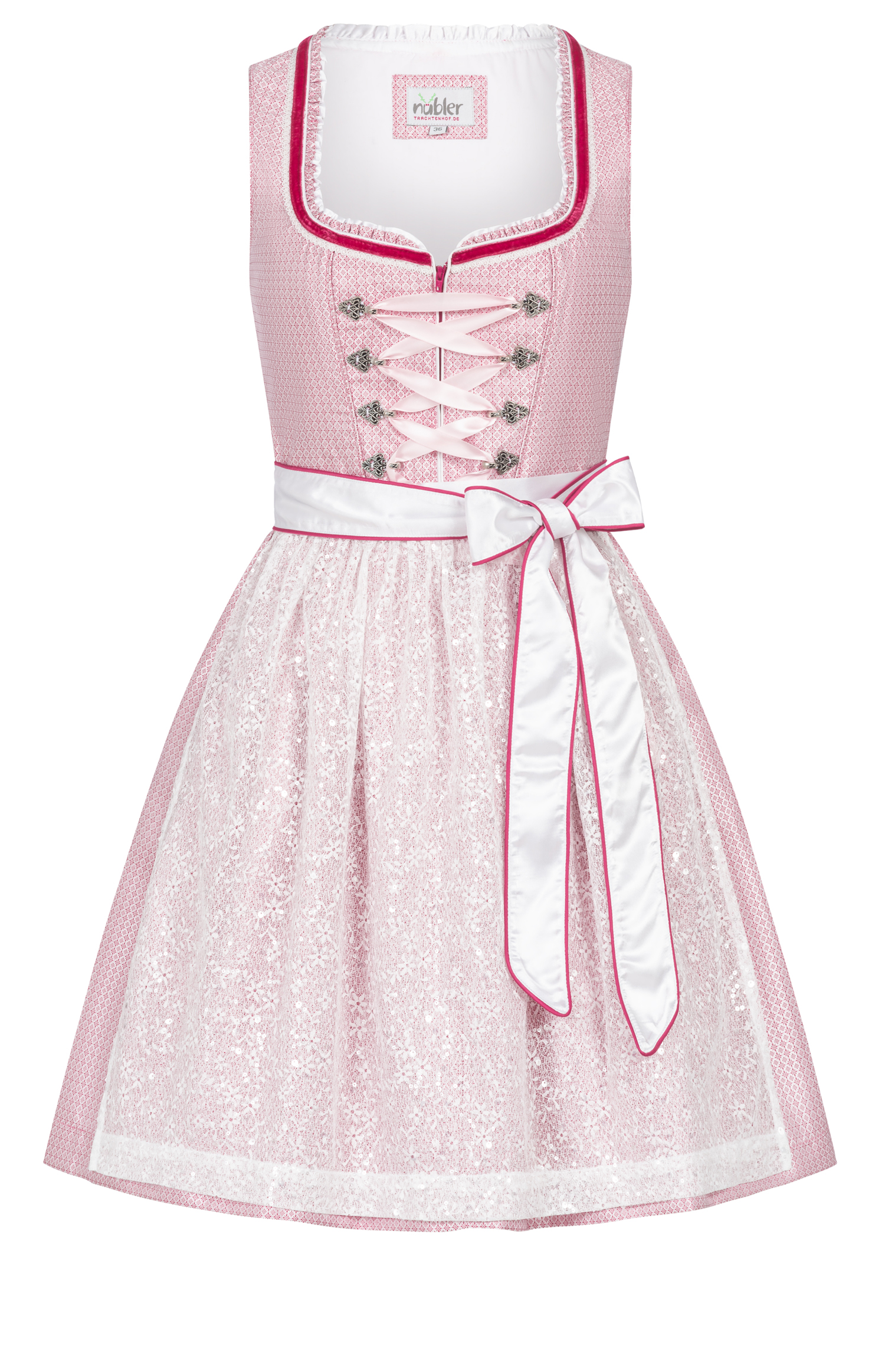 Mini Dirndl Lina in Rosa von Nübler