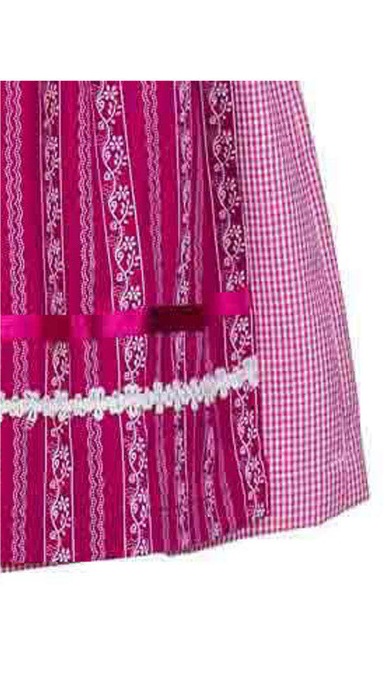 Kinderdirndl Anja in Beere, 3-teiliges Set