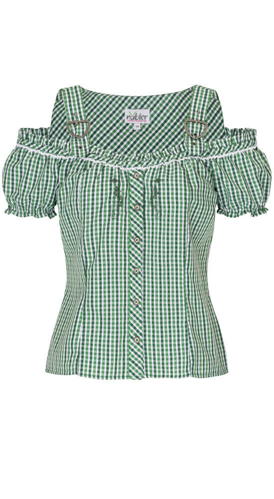 Miederbluse Herta in Grün von Nübler