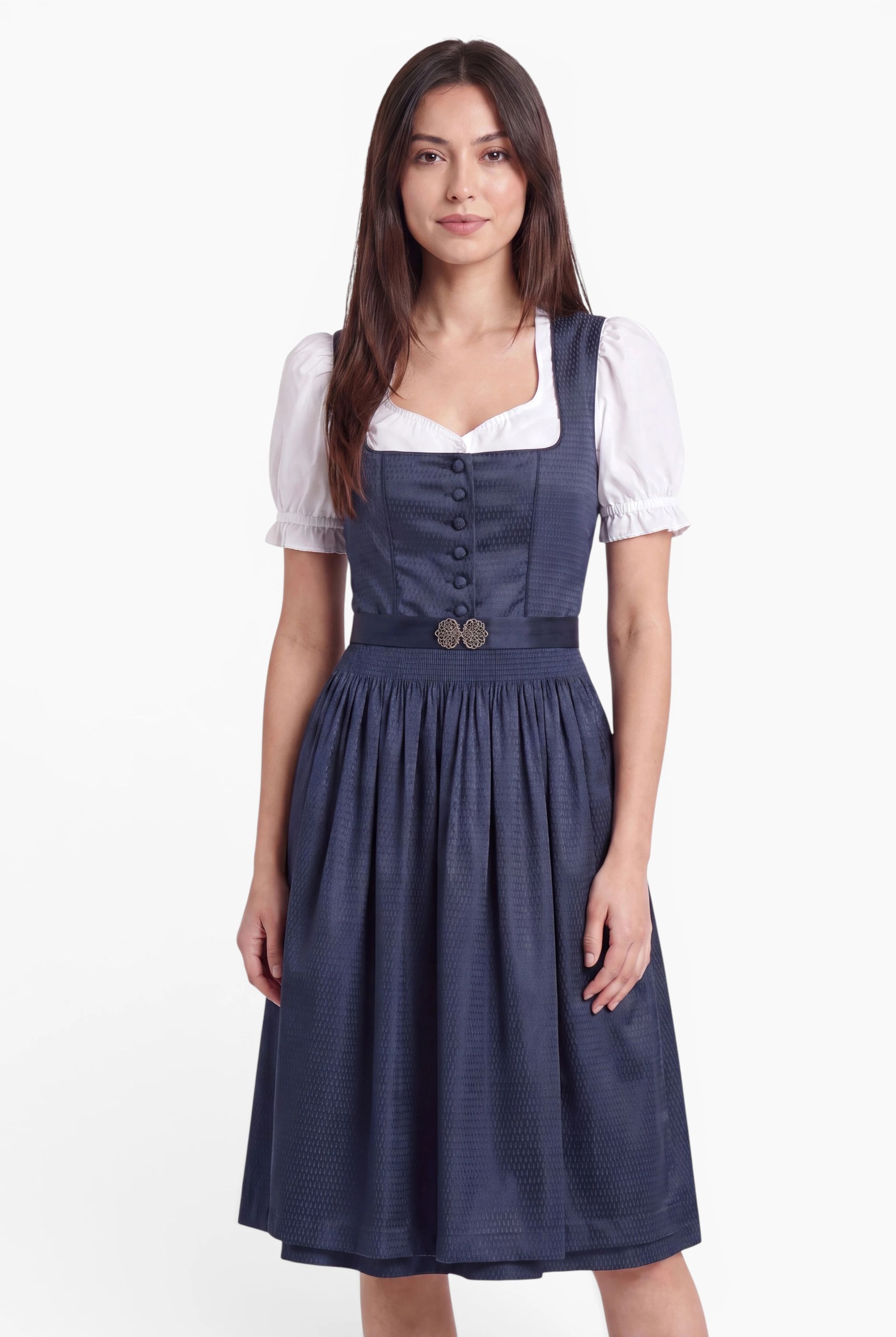 Midi Dirndl Klarissa in Dunkelblau