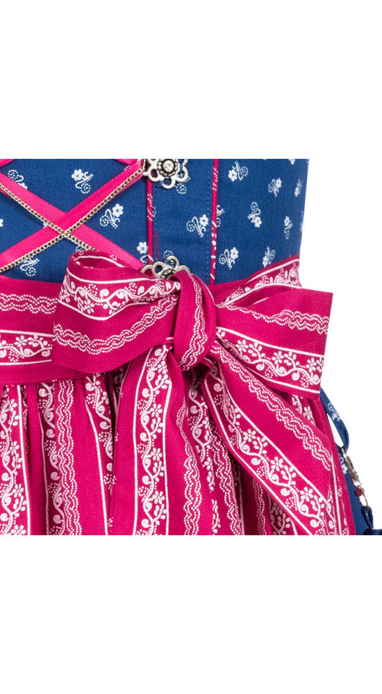 Kinderdirndl Demi in Dunkelblau, 3-teiliges Set