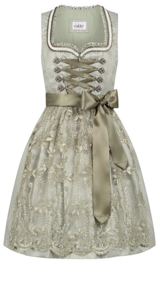 Mini Dirndl Vivian in Grün von Nübler