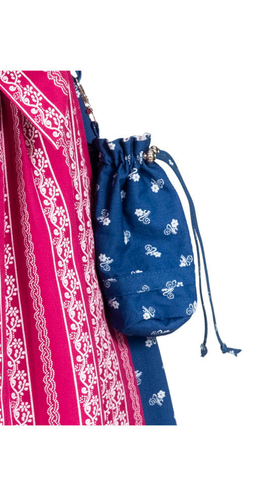 Kinderdirndl Demi in Dunkelblau, 3-teiliges Set