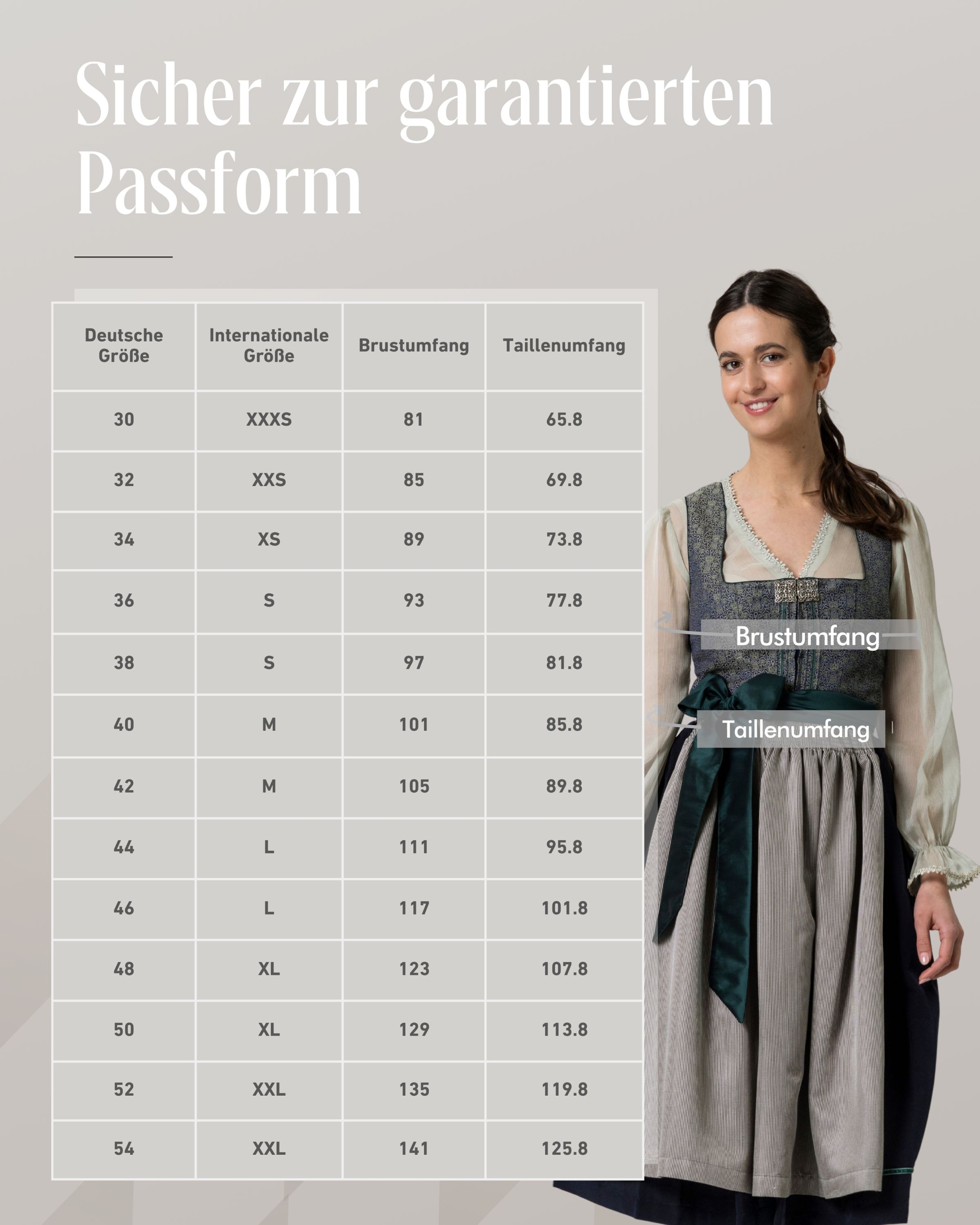 Midi Dirndl Lea in Grün von Nübler