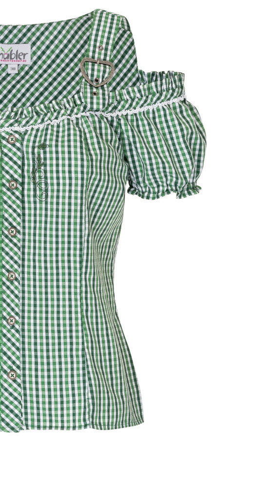 Miederbluse Herta in Grün von Nübler