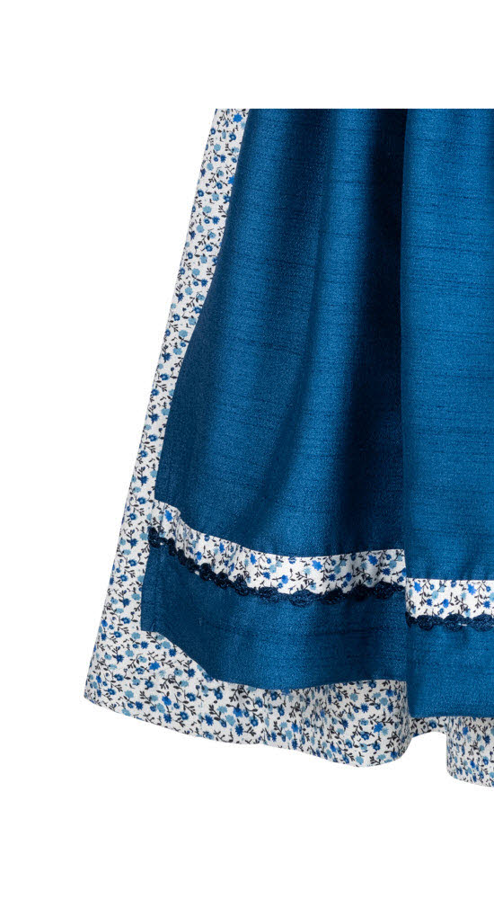 Kinderdirndl Doris in Blau, 3-teiliges Set mit Bluse