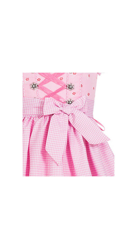 Kinderdirndl Linda in Rosa, 3-teiliges Set