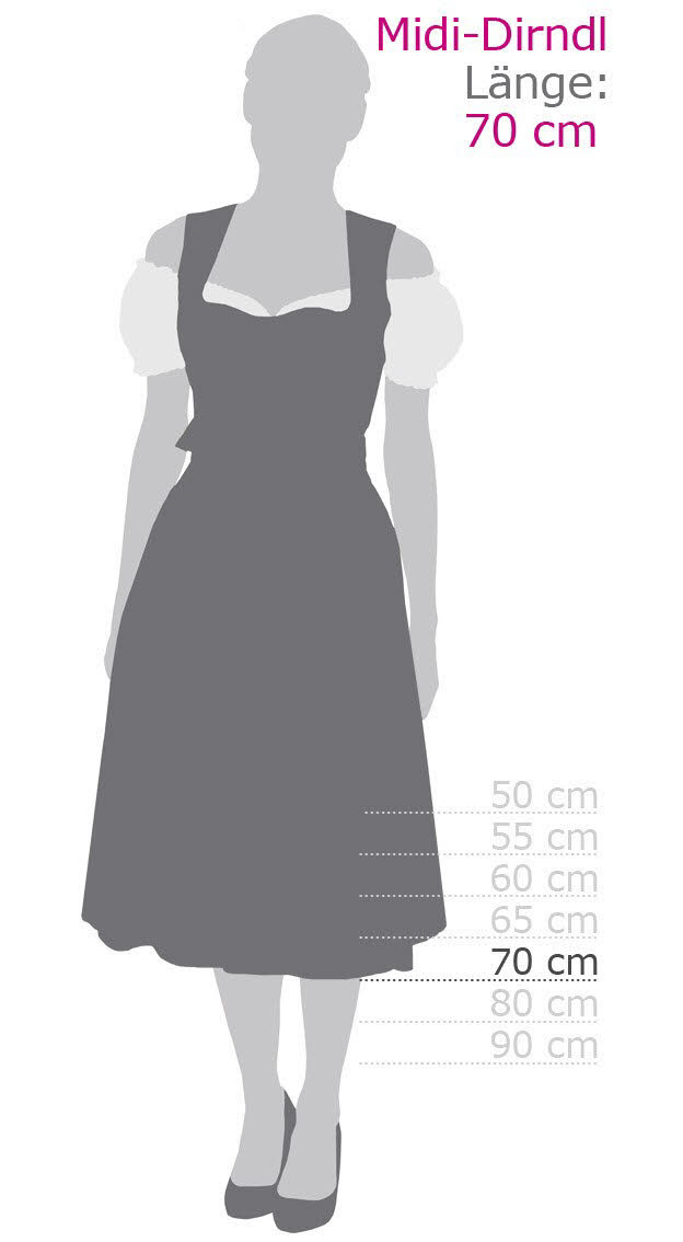 Midi Dirndl Thea in Oliv von Nübler