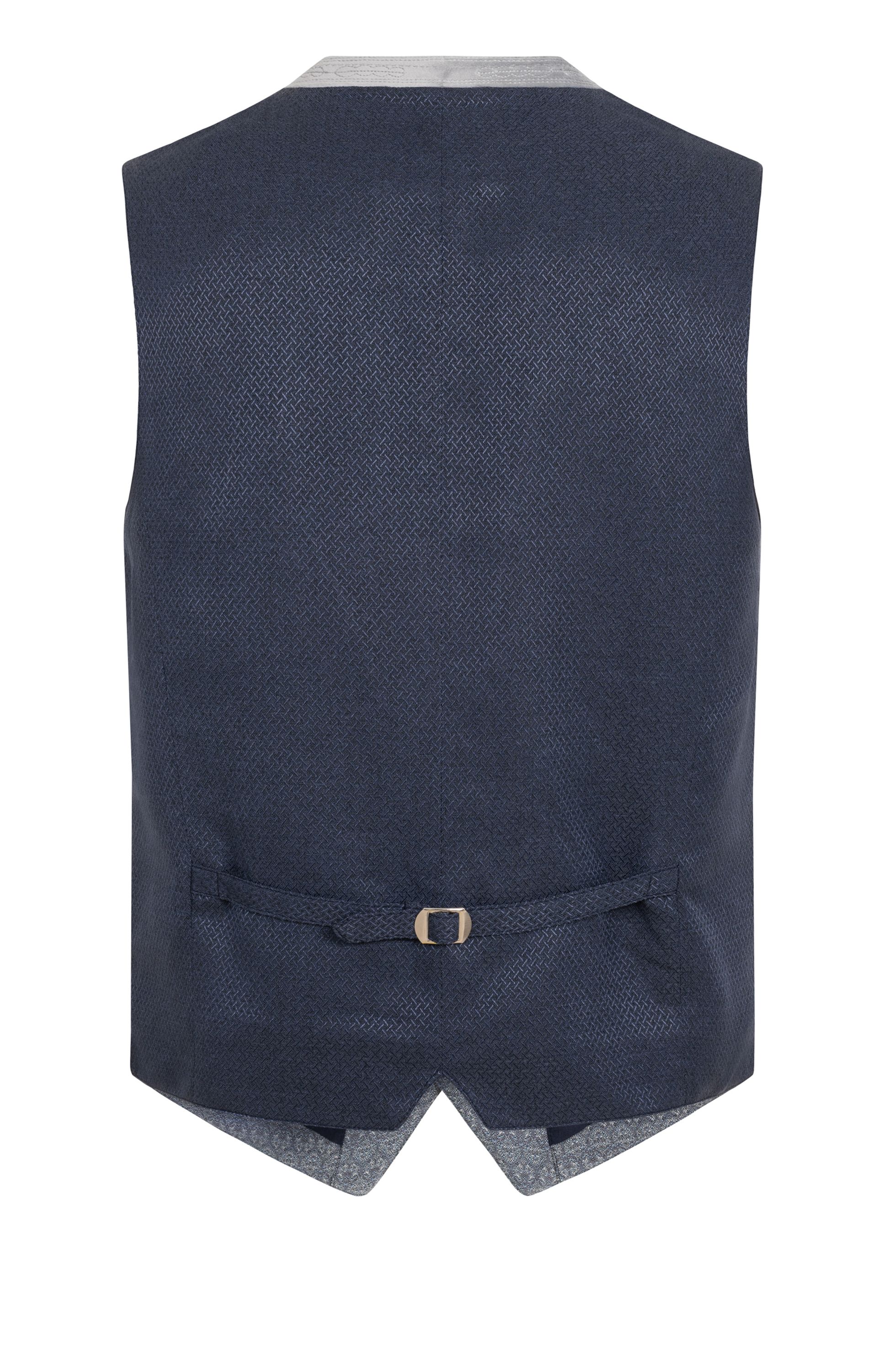 Trachtengilet Milo in Blau-Grau