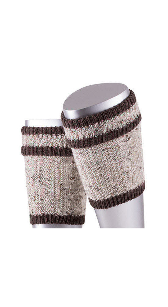 Loferl-Set kurz mit Socken in Natur-Braun meliert von Dirks Größe 142