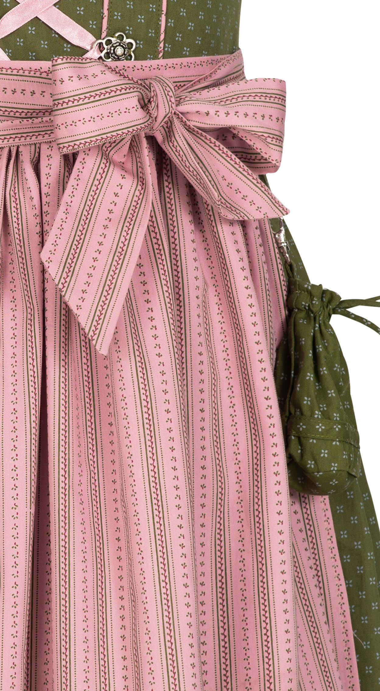 Kinderdirndl Nabilia in Grün, 3-teiliges Set