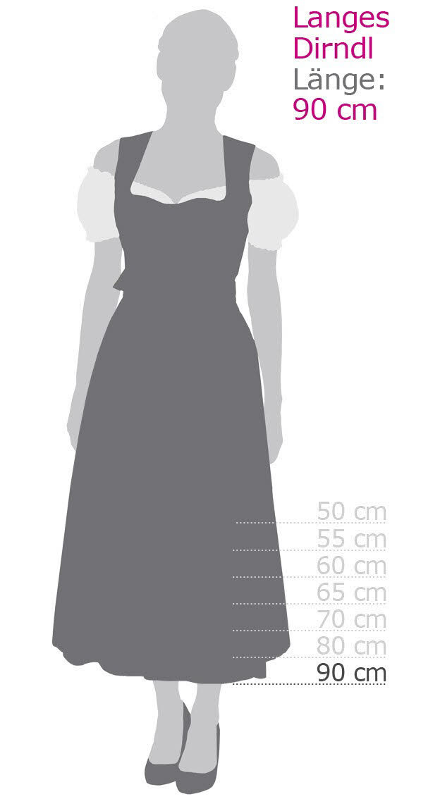 Langes Dirndl Thea in Oliv von Nübler