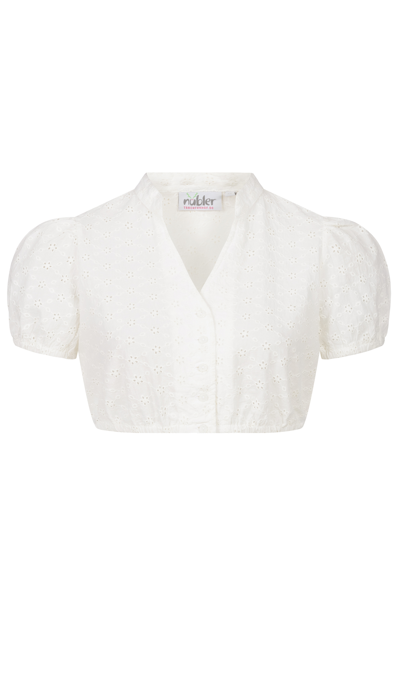 Dirndlbluse kurzarm Valentina in Creme von Nübler