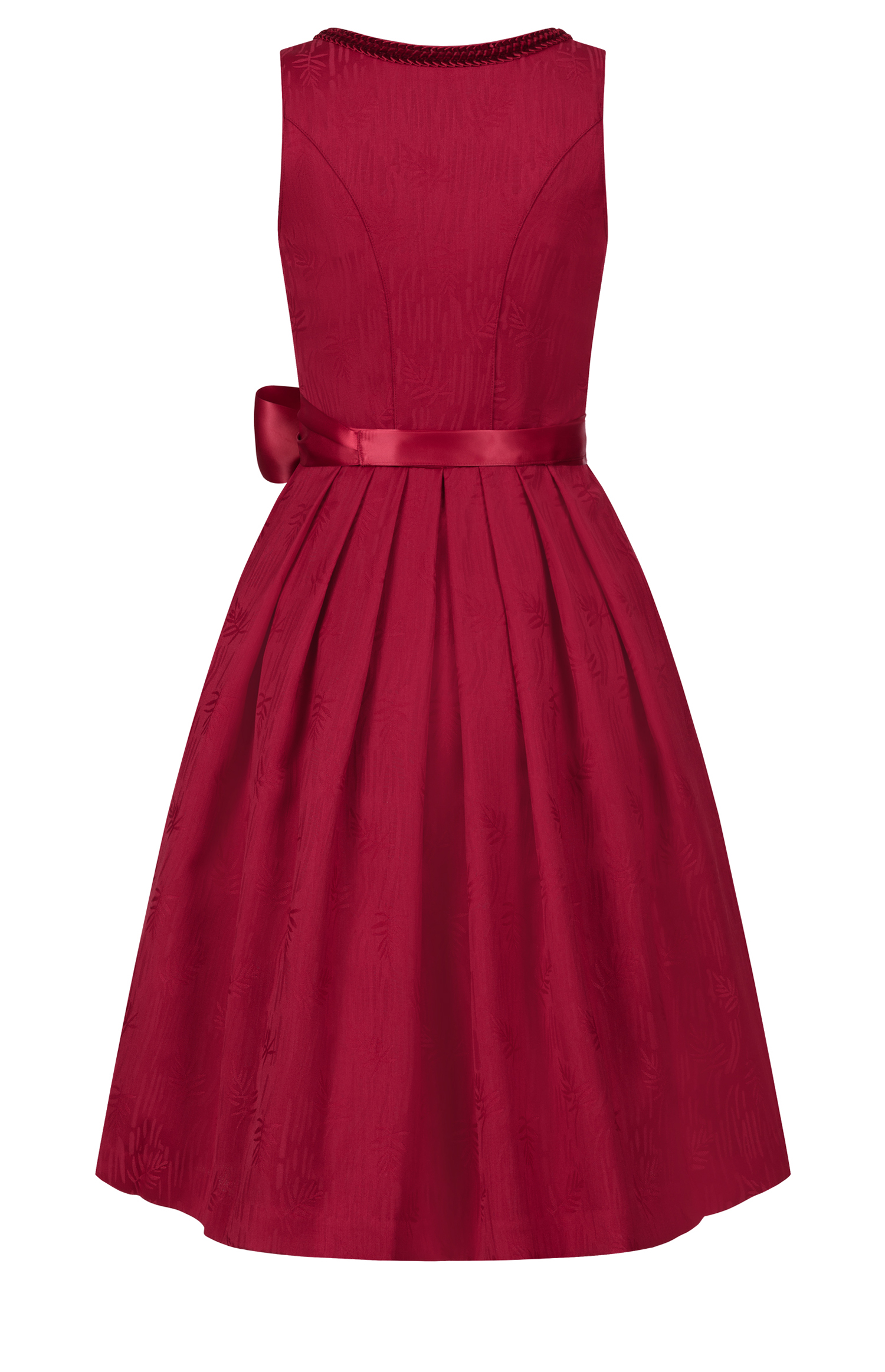 Midi Dirndl Floreta in Herzrot