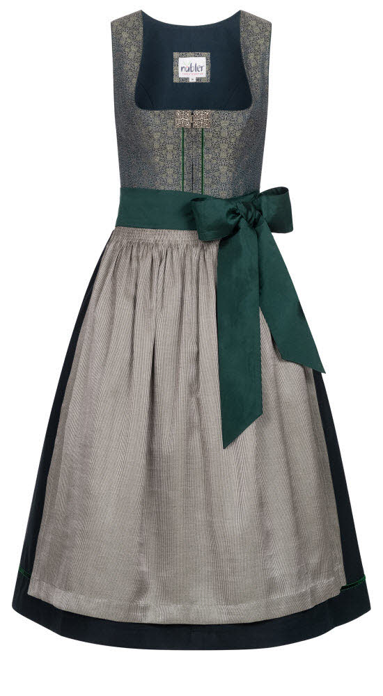Midi Dirndl Lea in Grün von Nübler