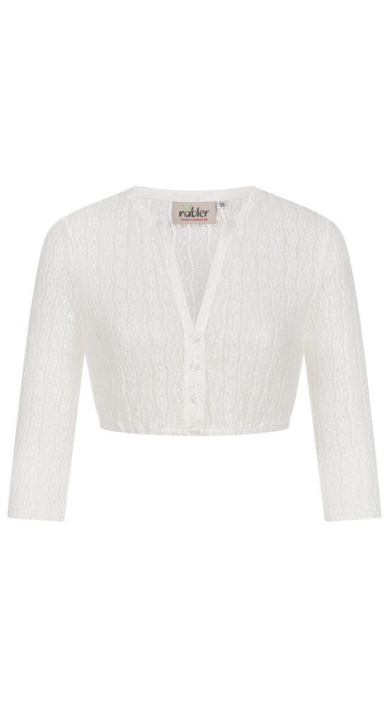 Dirndlbluse Langarm Juna in Creme von Nübler