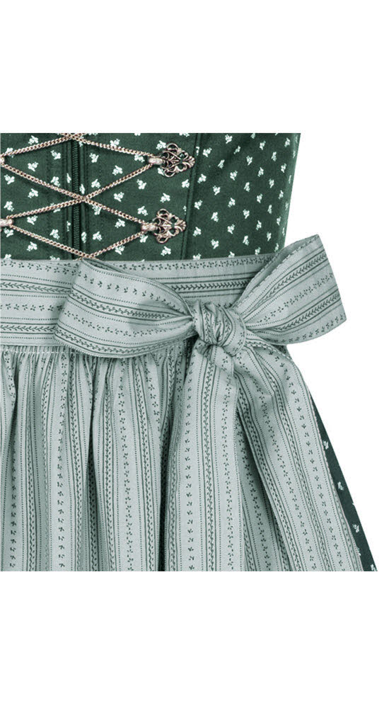 Langes Dirndl Thea in Petrol von Nübler