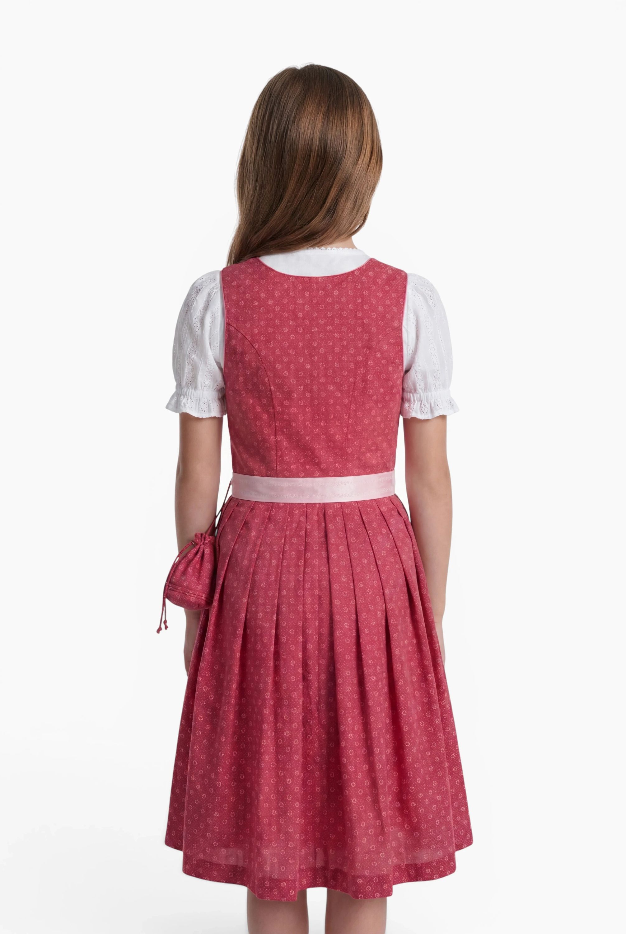 Kinderdirndl Flores in Pink, 3-teiliges Set