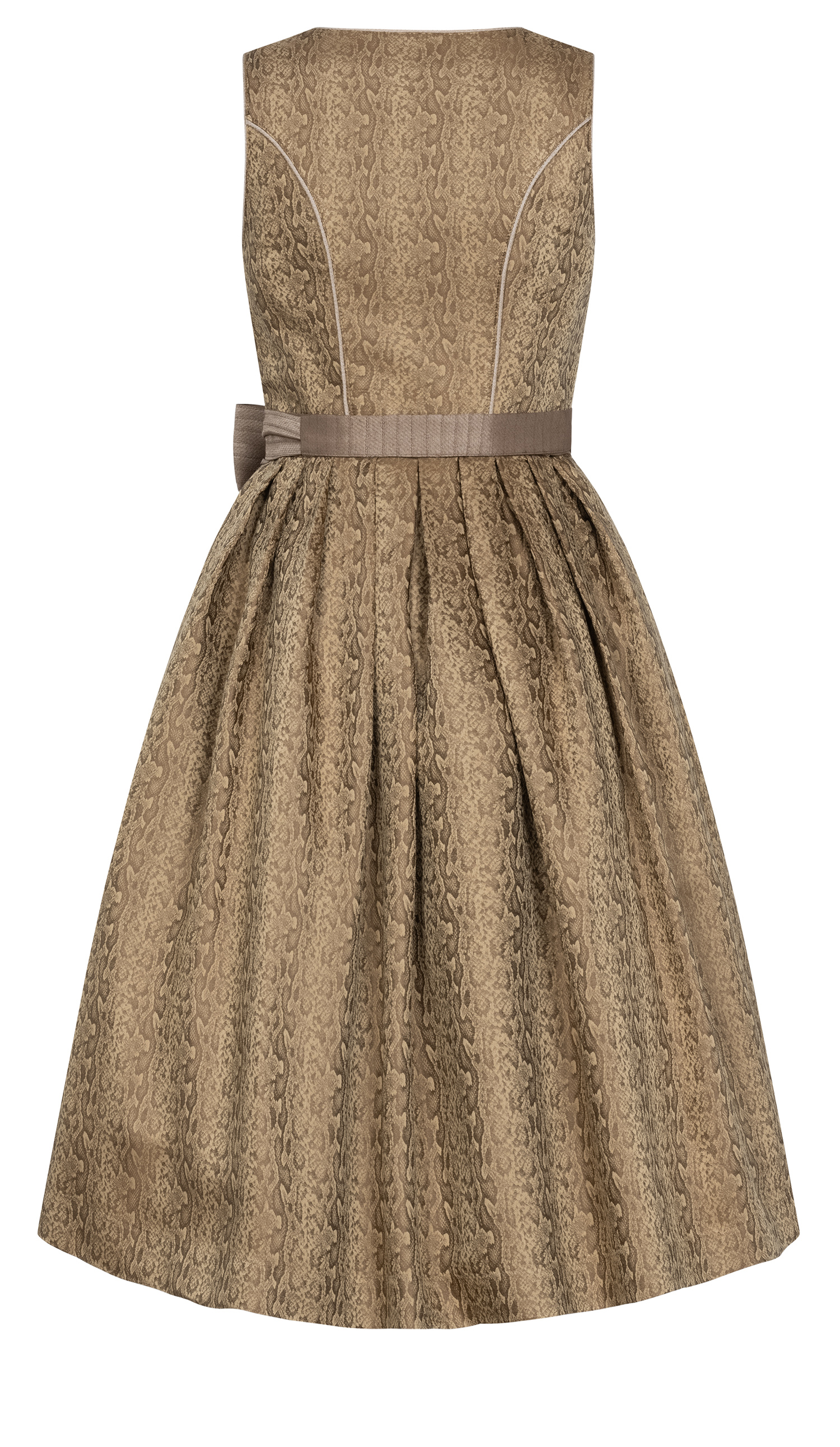 Midi Dirndl Frieda in Goldbraun von Nübler