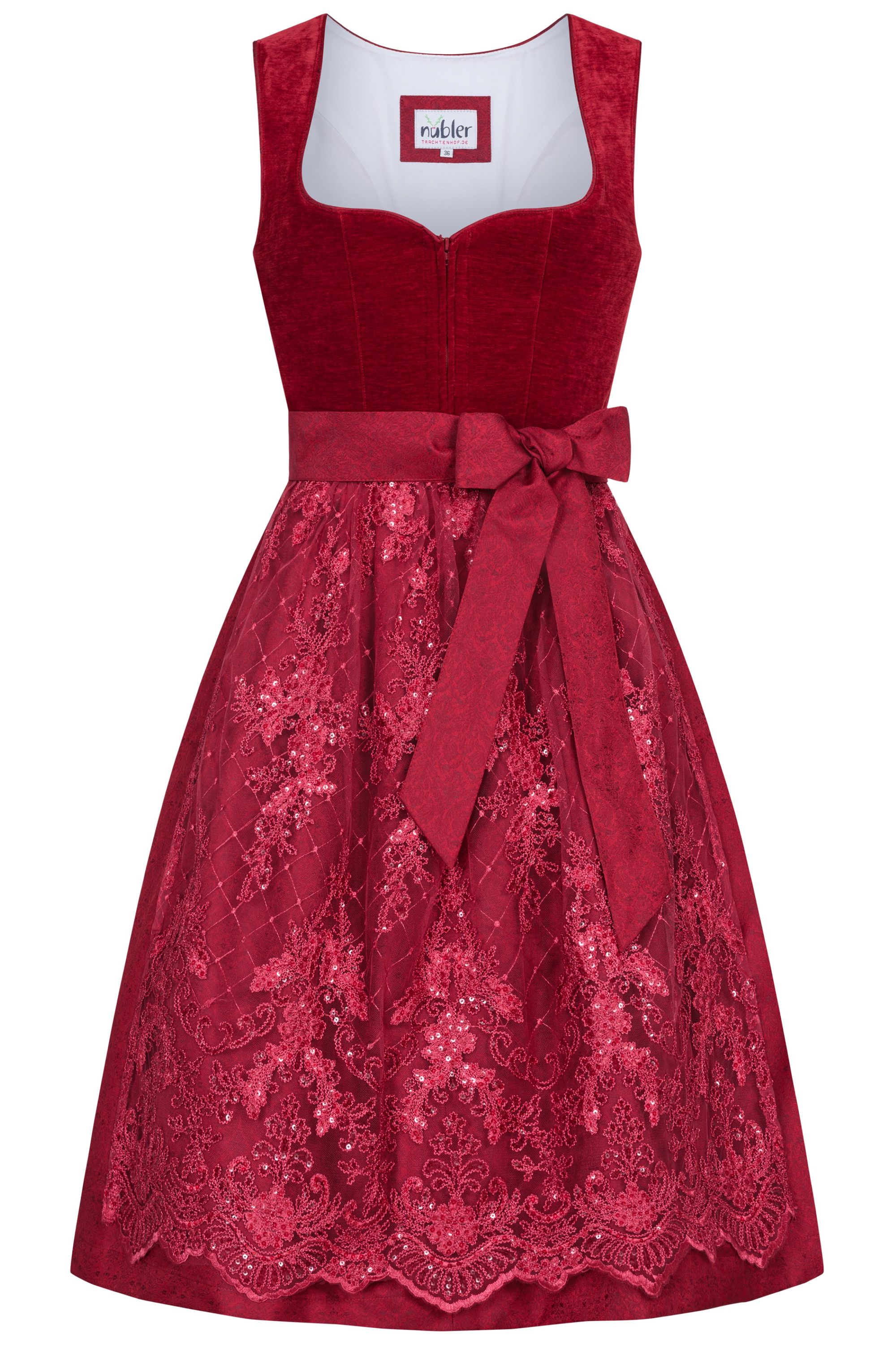 Midi Dirndl Kira in Rot