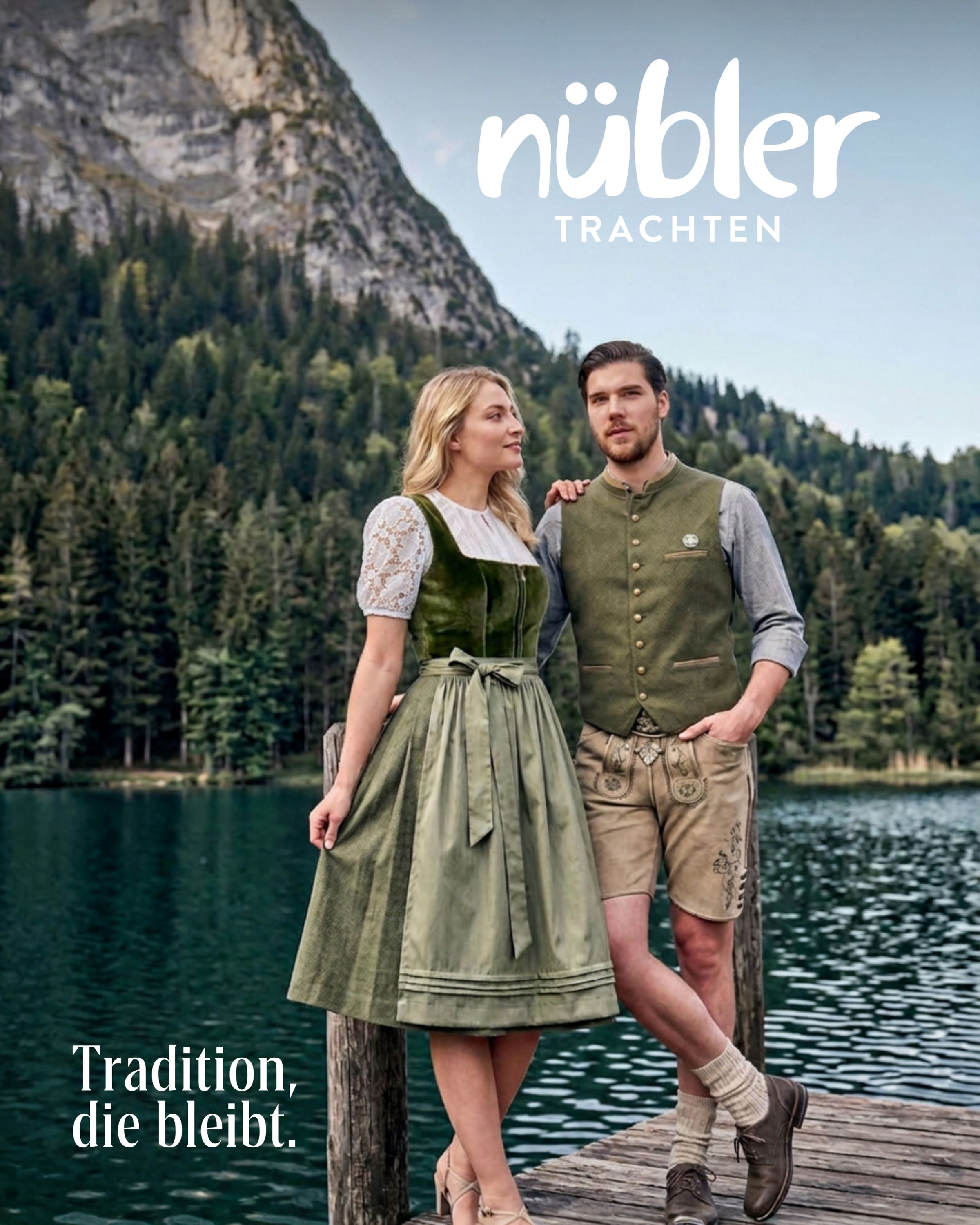 Mini Dirndl Erika in Gold von Nübler