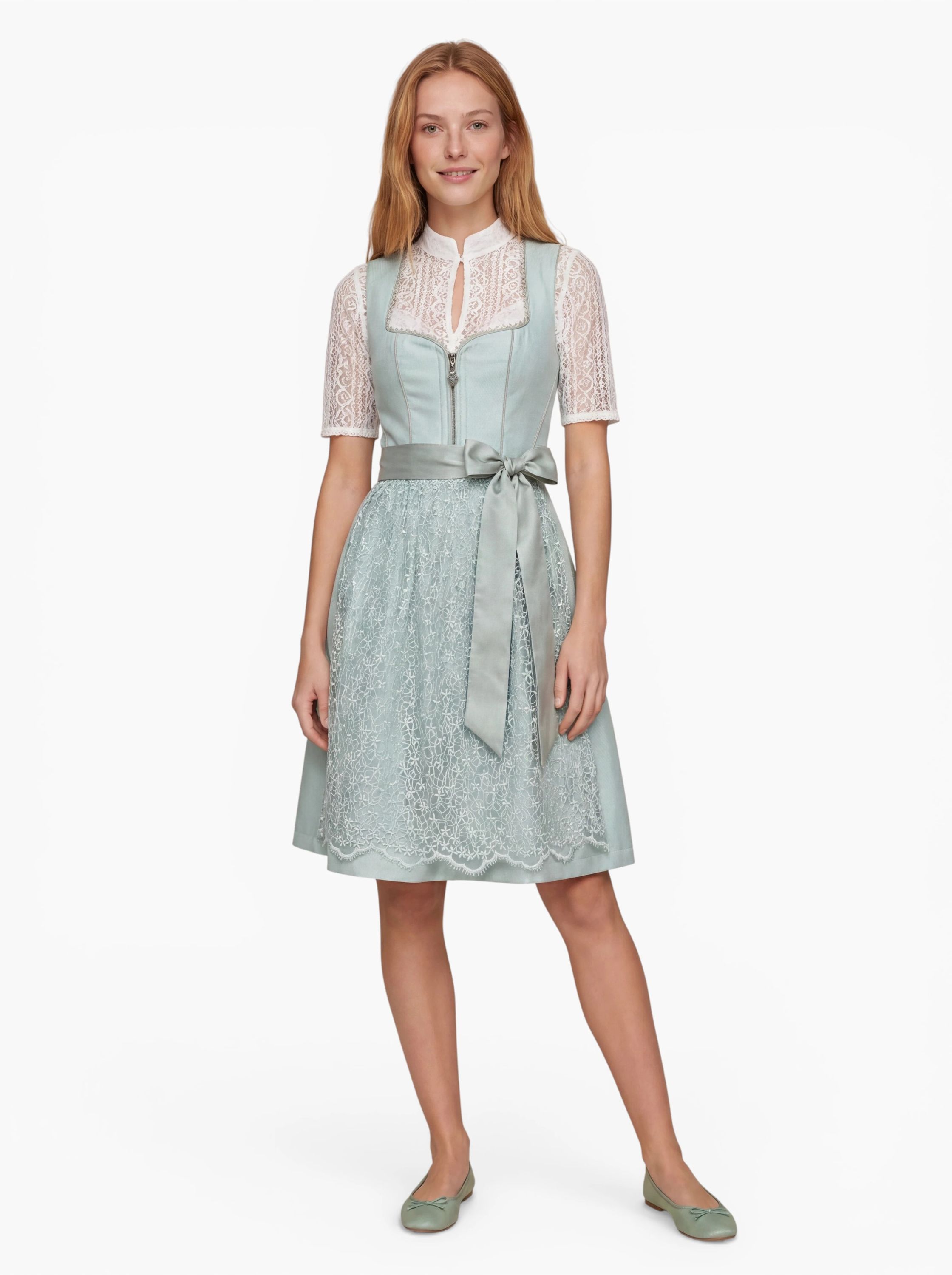 Mini Dirndl Klara in Salbei