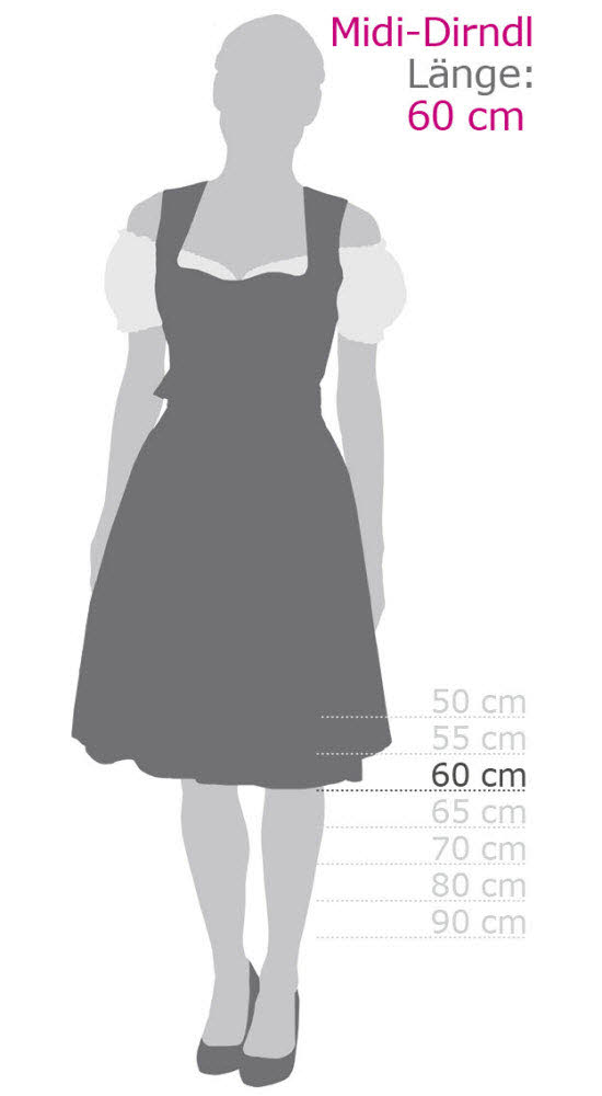 Midi Dirndl Effi in Salbei von Nübler